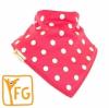 Poka Dots- Funky Giraffe Bandana Bibs - Funky Giraffe PInk Poka Dot Bandana Bib