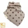 Poka Dots- Funky Giraffe Bandana Bibs - Funky Giraffe Brown Poka Dot Bandana Bib