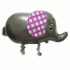 Walking Pet Balloon - Elephant - Grey Elephant