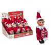 Soft Body Vinyl Face Elf With Hat - 12 inch Long Leg Soft Body Vinyl Face Elf With hat