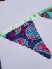 Hand Made Paisley Bunting