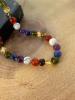 Amber Chakra colours Necklace for child  (33 cm) - Amber Jewellery - Hand-Made from Certified Baltic Amber,