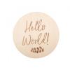 Hello World Milestone Engraved Disc