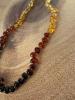 33cm Baroque Amber Multi Rainbow Necklace - (33 cm) Baroque Amber Multi Rainbow Necklace