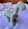 Victor the little dinosaur in knitted cotton! Small - Victor the little dinosaur in knitted cotton!