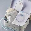 Baby Clay Hand Print Kit & Keepsake ribbon tied suitcase - Baby Clay Hand Print Kit & Keepsake Chest