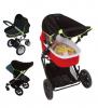 SnoozeShade Original (0-6m) Universal-fit pram/pushchair sun and sleep shade Blocks 99% of UV