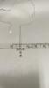 Sterling Silver Ball Cross Necklace with adjustable length