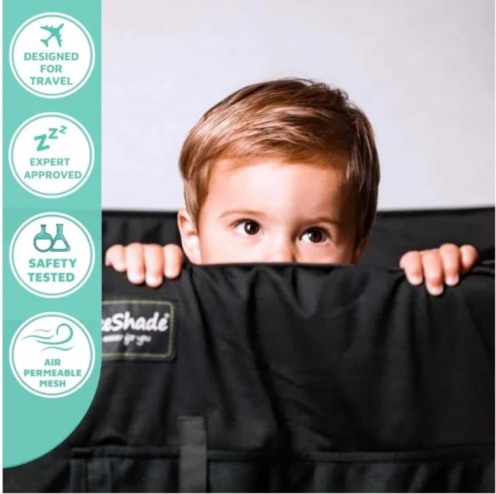 SnoozeShade for Travel Cots Travel cot blackout canopy Airpermeable