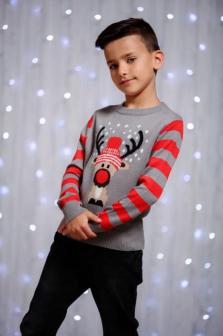 Kids Reindeer Christmas Jumper