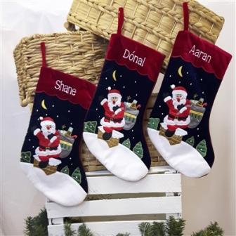 Personalised Santa Christmas Stockings
