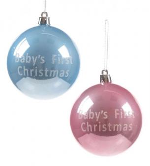 Personalised Baby's 1st Christmas Bauble