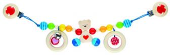 Heimess Pram Chain Pink Teddy