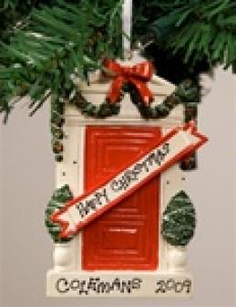 Personalised Christmas Ornament - Christmas Front Door