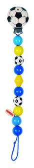 Football Blue Soother Clip/ Chain
