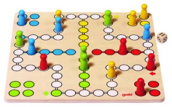 Wooden Ludo Board Game