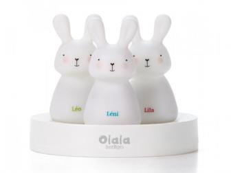Leo, Leni & Lila, Children's Rabbits trio night lights for the hallway, helps guide them to the Bathroom