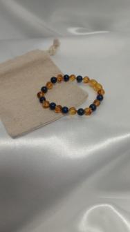 15cm Healing Amber with Lapis Lazuli