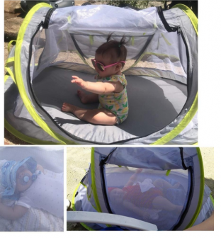 Baby shade Bed with Mosquito mesh and sun protection