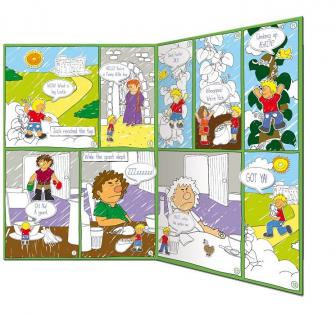 Colour In Comic Book. Jack and the Beanstalk