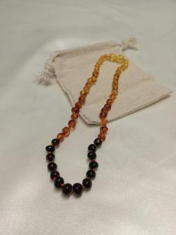 33cm Baroque Amber Multi Rainbow Necklace