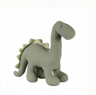 Victor the little dinosaur in knitted cotton! Small